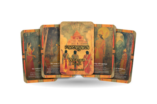 Araṇya Kāṇḍa Oracle Cards - 22 Cards - Embarking on a journey through the forest, discovering trials, devotion, and inner strength.