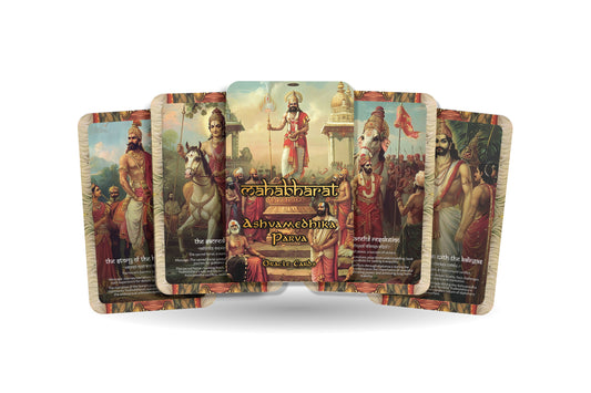 Ashvamedhika Parva Oracle Cards - 22 Cards - Unveiling the significance of the Ashvamedha sacrifice and its spiritual meaning.