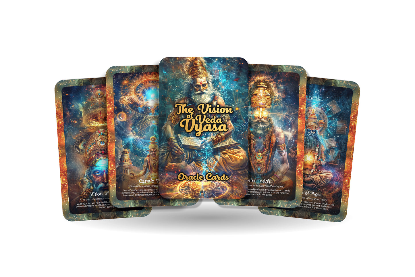 The Vision of Veda Vyasa Oracle Cards - 22 Oracle Cards - Guiding seekers through the divine visions of the great sage Veda Vyasa.