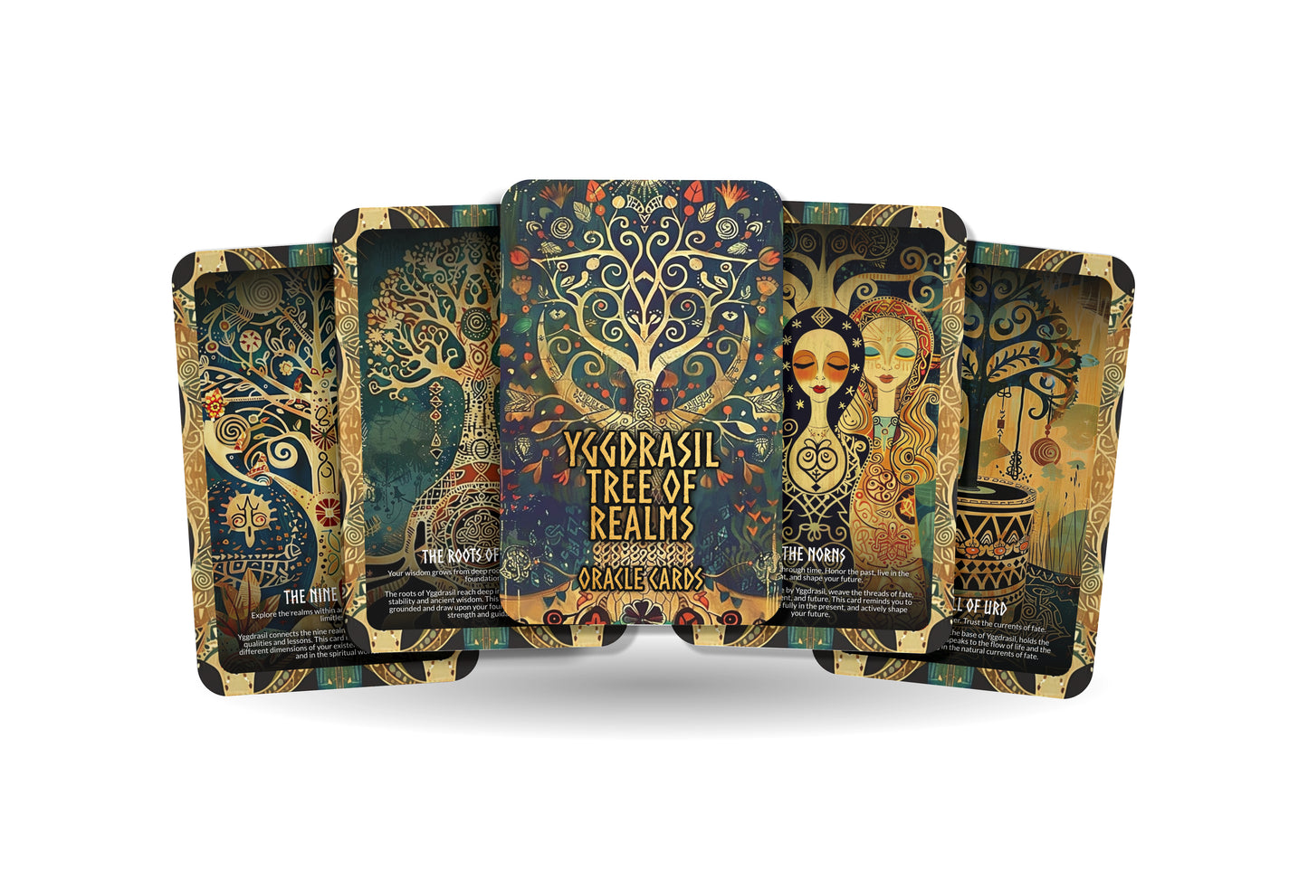 Yggdrasil - Tree of Realms Oracle Deck Cards - Connecting the spiritual dimensions and fostering universal understanding