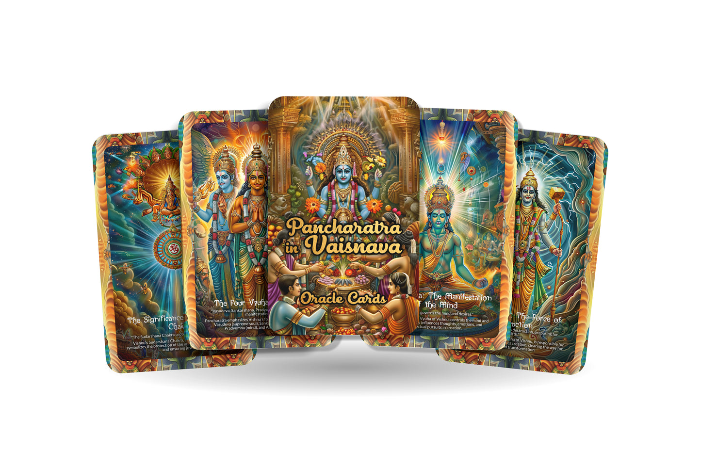 Pancharatra in Vaisnava Oracle Cards - 22 Oracle Cards - Embodying the wisdom of the Pancharatra texts in Vaisnava tradition.