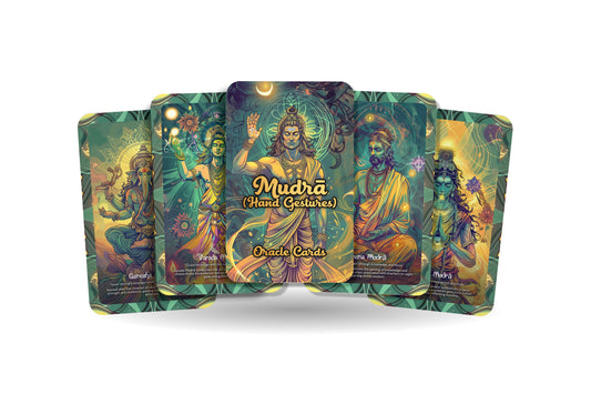 Mudrā (Hand Gestures) Oracle Cards - 22 Oracle Cards - Exploring the sacred hand gestures that unlock spiritual power and grace.