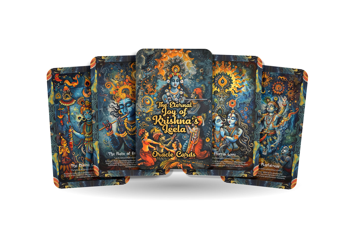 The Eternal Joy of Krishna’s Leela Oracle Cards - 22 Oracle Cards - Embracing the playful and joyous nature of Krishna’s divine Leela.