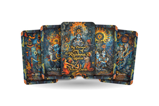 The Eternal Joy of Krishna’s Leela Oracle Cards - 22 Oracle Cards - Embracing the playful and joyous nature of Krishna’s divine Leela.