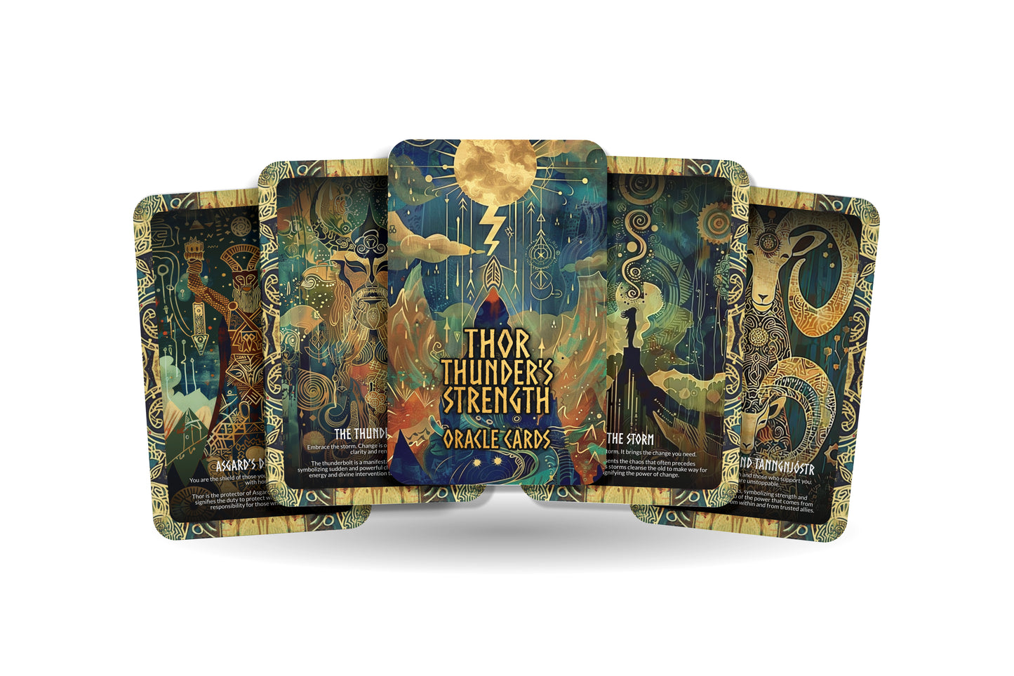 Thor - Thunder's Strength Oracle Deck Cards - Harnessing the formidable power of thunder and resilience