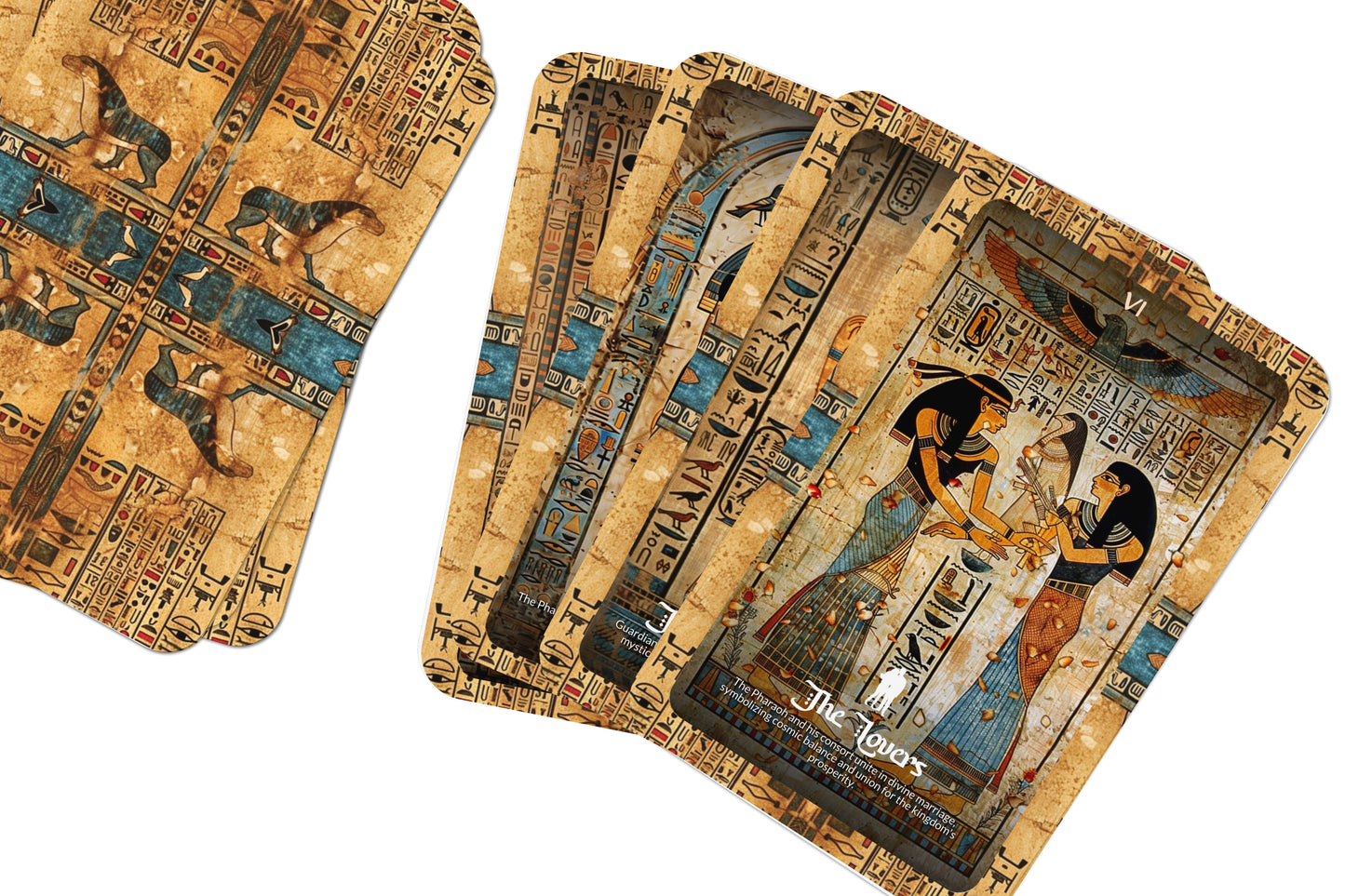 The Tarot of Pharaoh - 22 Major Arcana - A unique spiritual journey - Ruling with divine authority and uncovering ancient Egyptian mysteries.