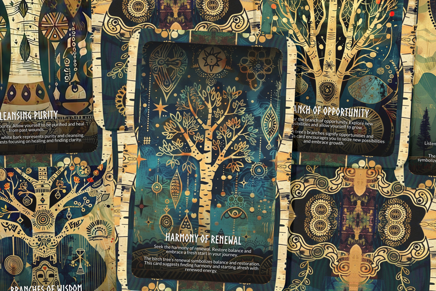 Birch Tree - Renewal's Herald Oracle Deck Cards - Celebrating the cycles of renewal and growth