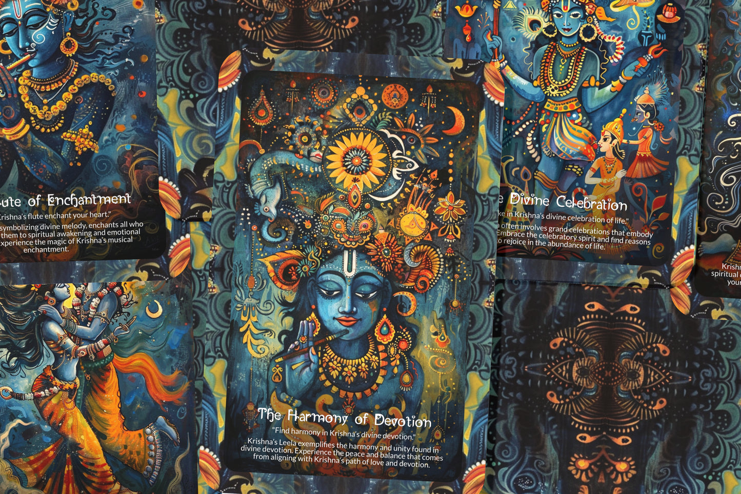 The Eternal Joy of Krishna’s Leela Oracle Cards - 22 Oracle Cards - Embracing the playful and joyous nature of Krishna’s divine Leela.