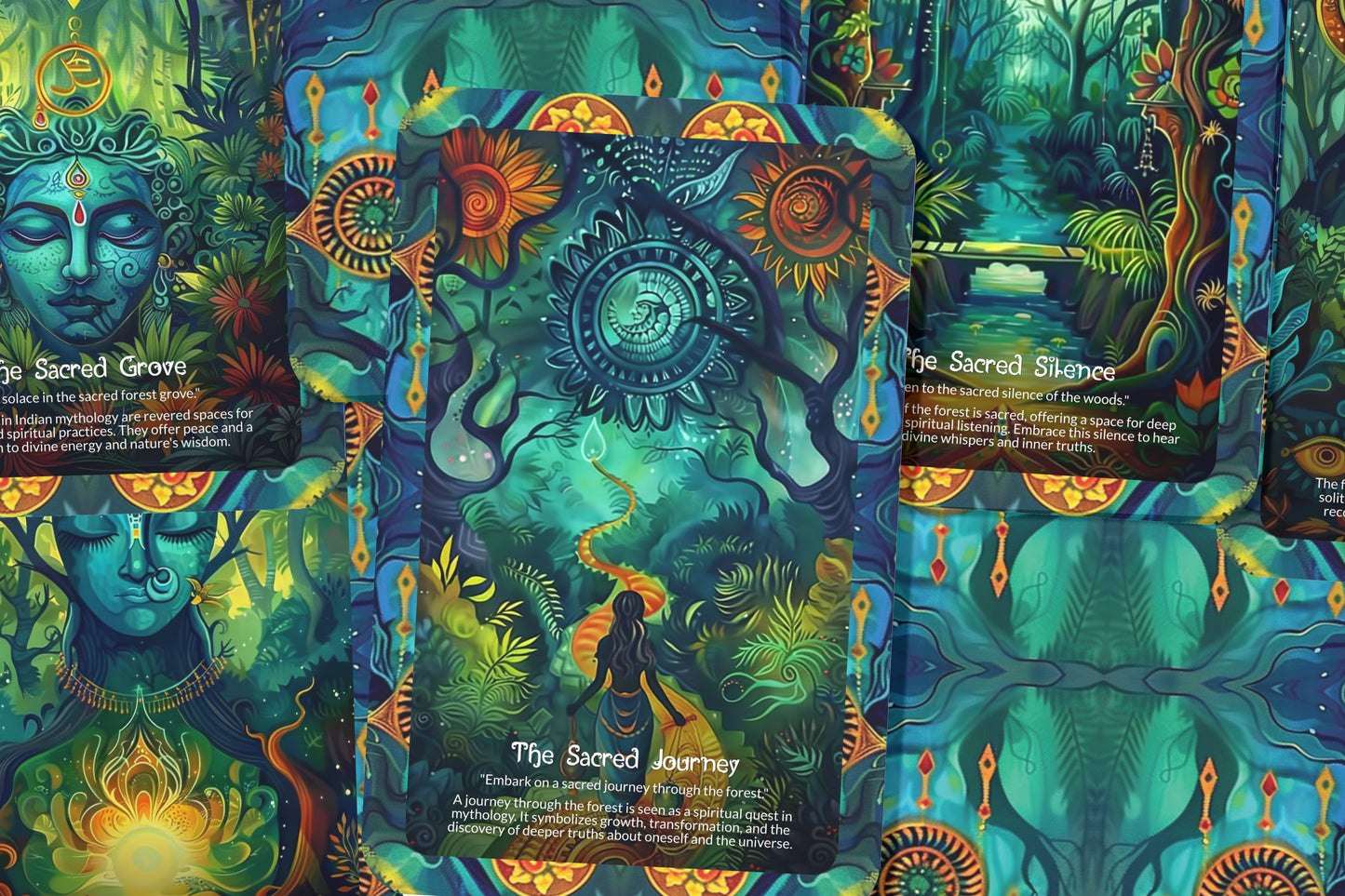 The Noble Path of Forest Beauty Oracle Cards - 22 Oracle Cards - Discovering the beauty and wisdom of the forest as a guide on the noble path.