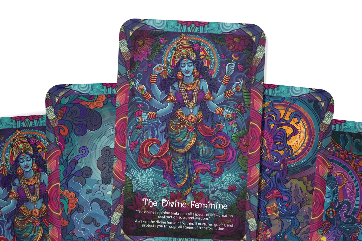 Kamakhya Oracle Cards – 22 Cards Goddess Energy Deck for Feminine Power & Sacred Rituals