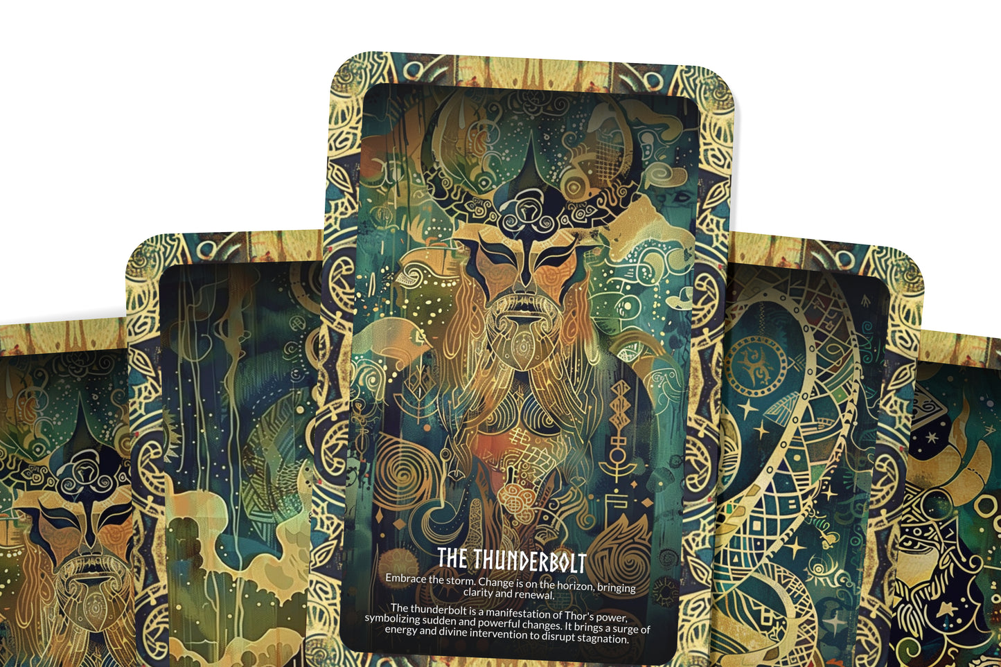 Thor - Thunder's Strength Oracle Deck Cards - Harnessing the formidable power of thunder and resilience