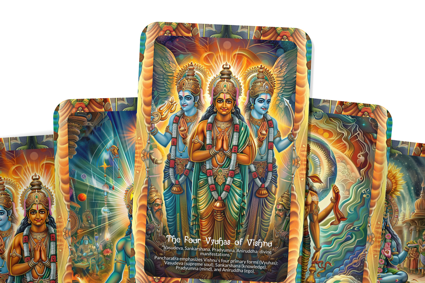 Pancharatra in Vaisnava Oracle Cards - 22 Oracle Cards - Embodying the wisdom of the Pancharatra texts in Vaisnava tradition.