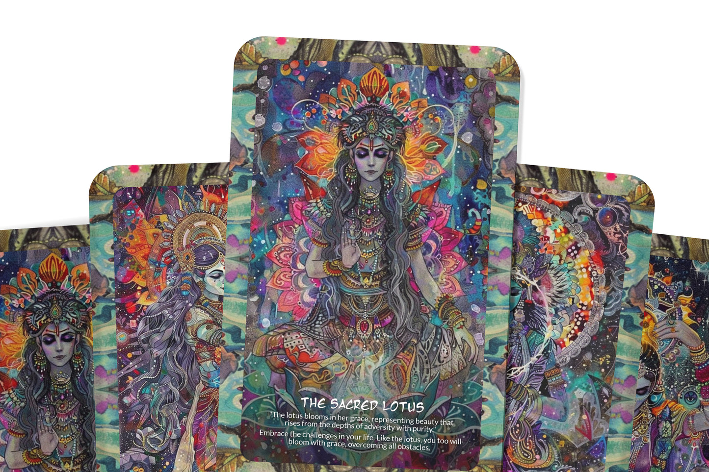 Meenakshi’s Grace Oracle Cards – 22 Cards Divine Blessing Deck for Wisdom, Love & Spiritual Guidance