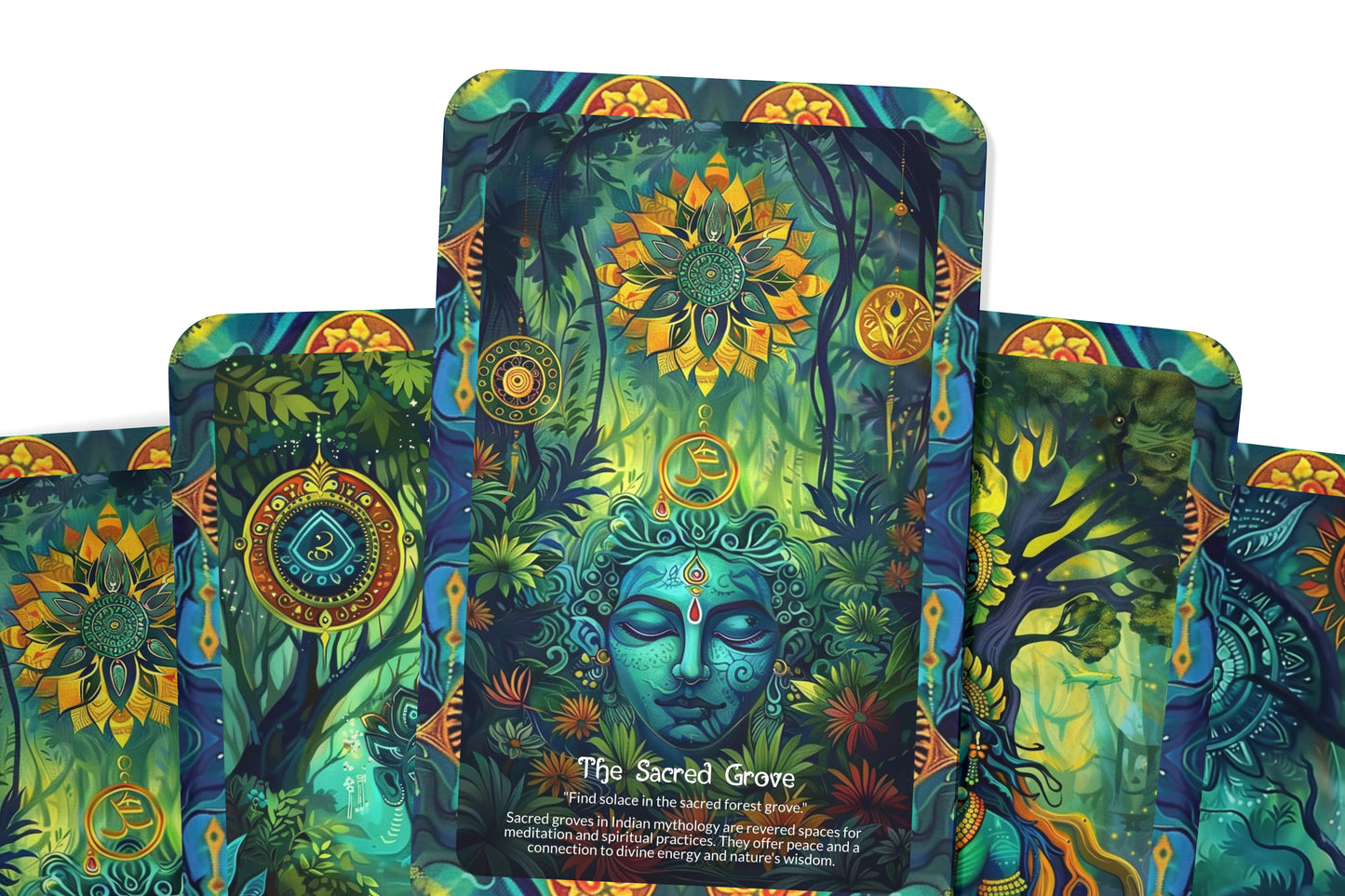 The Noble Path of Forest Beauty Oracle Cards - 22 Oracle Cards - Discovering the beauty and wisdom of the forest as a guide on the noble path.