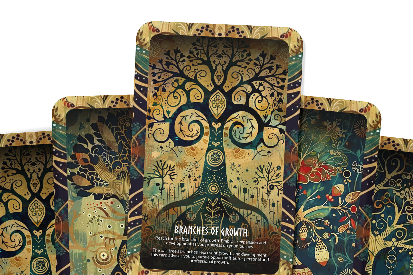 Oak Tree - Pillar of Strength Oracle Deck Cards - Embodying the enduring strength and stability of the oak