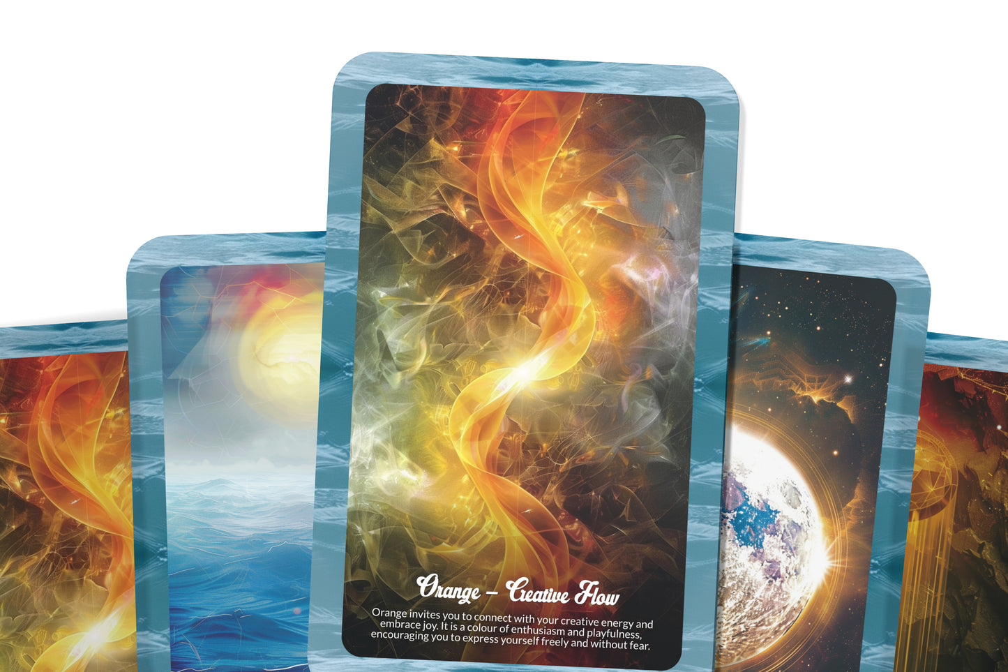 The Language of Colour Oracle - 22 Oracle Cards - Align With Vibrational Healing and Energy