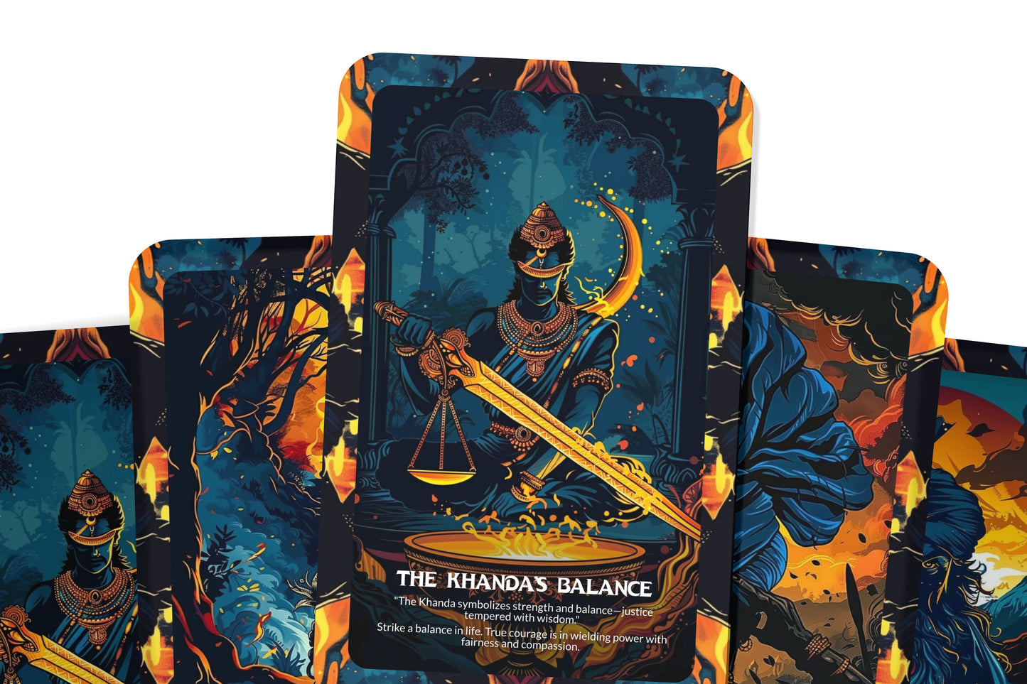 Courage of the Sikh Warrior Oracle Cards – 22 Cards Bravery & Devotion Deck for Warrior Spirit Guidance