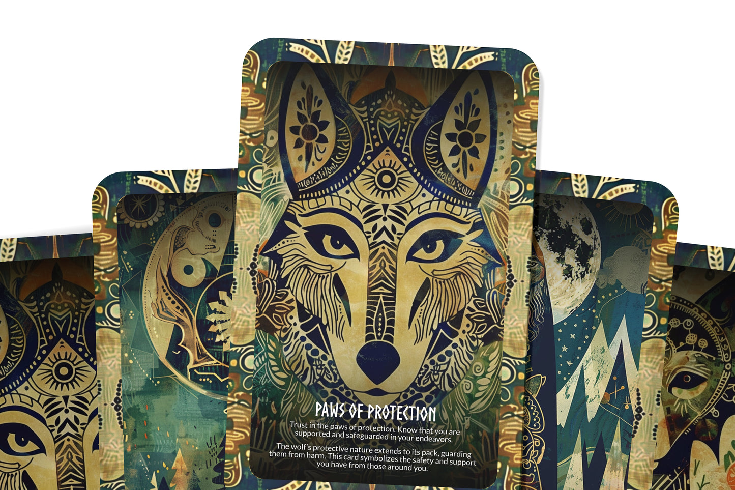 Wolf - Spirit of Loyalty Oracle Deck Cards - Embracing loyalty and the strength of the pack