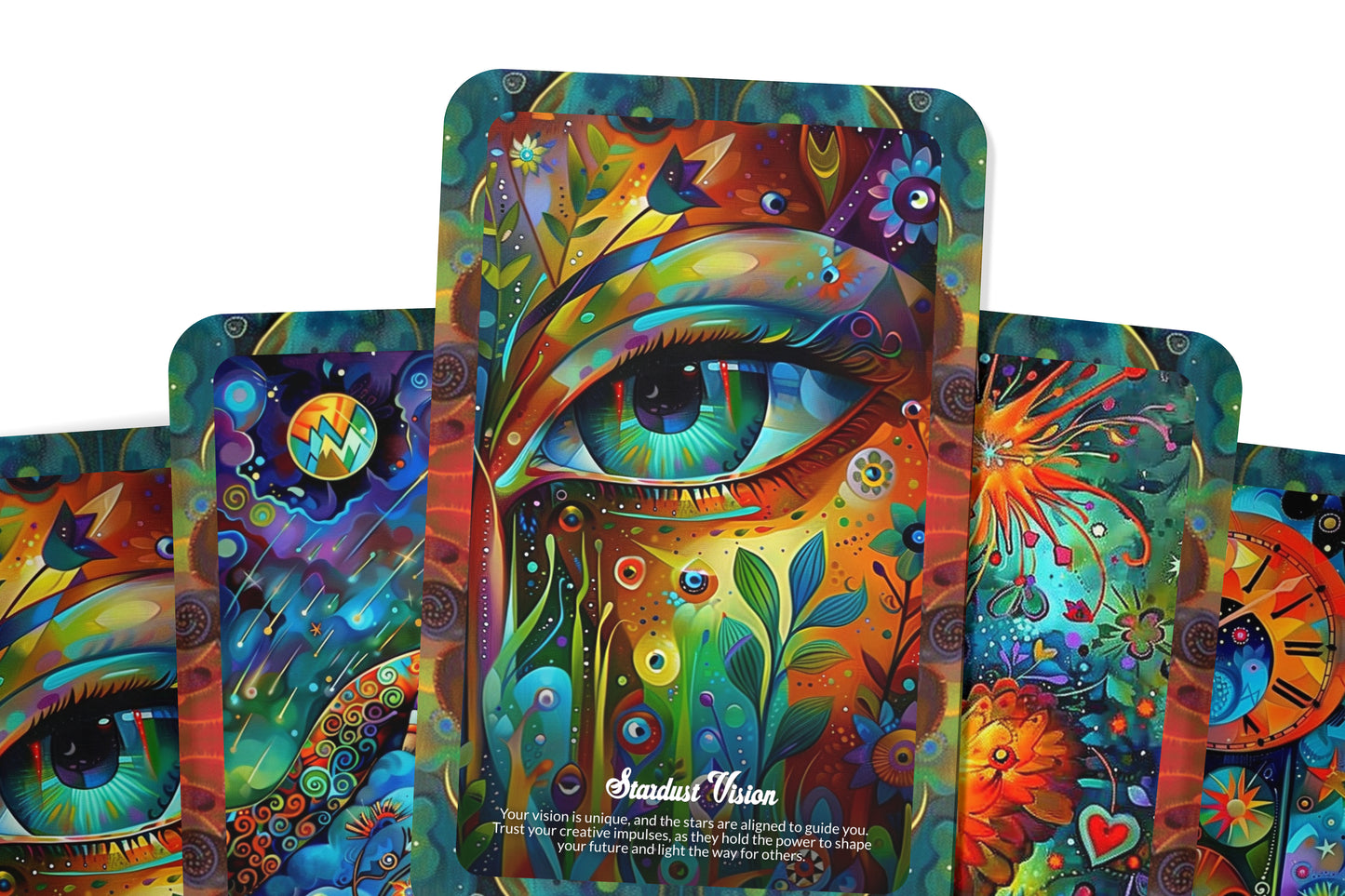 The Stardust Oracle - 22 Oracle Cards - Connect With Cosmic Energy and Your Starry Path