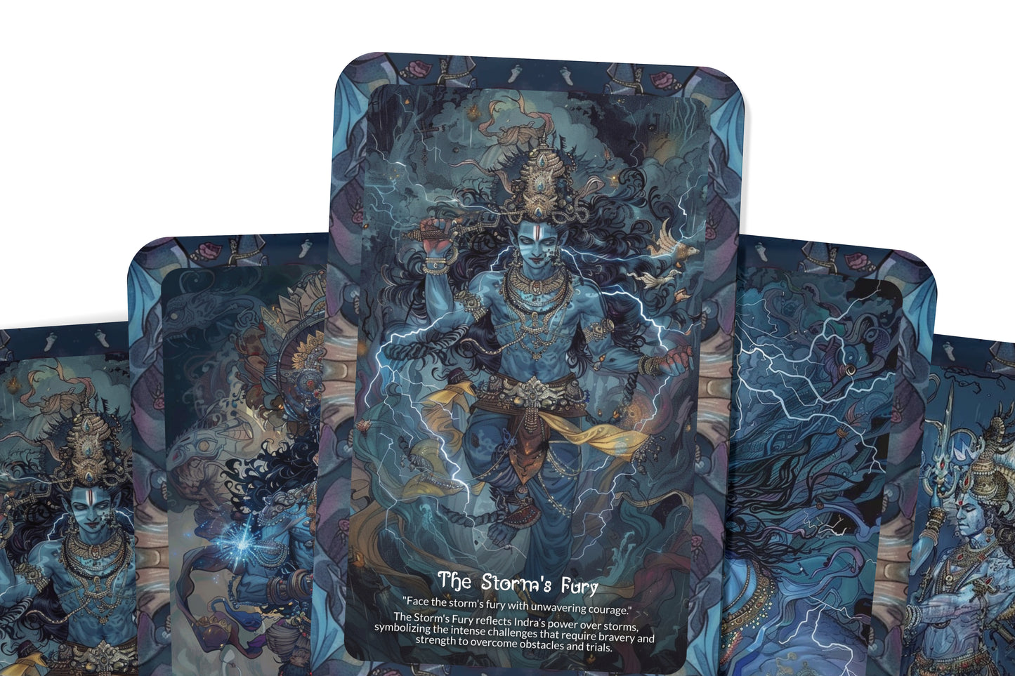 Celestial Guidance of The Storm God Oracle Cards - 22 Oracle Cards - Channeling the power and wisdom of the celestial storm gods.