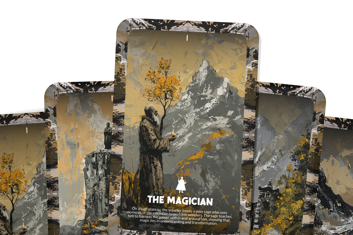 Top of the Mountain - Major Arcana - A unique spiritual journey - Achieving clarity and enlightenment from the highest peaks.