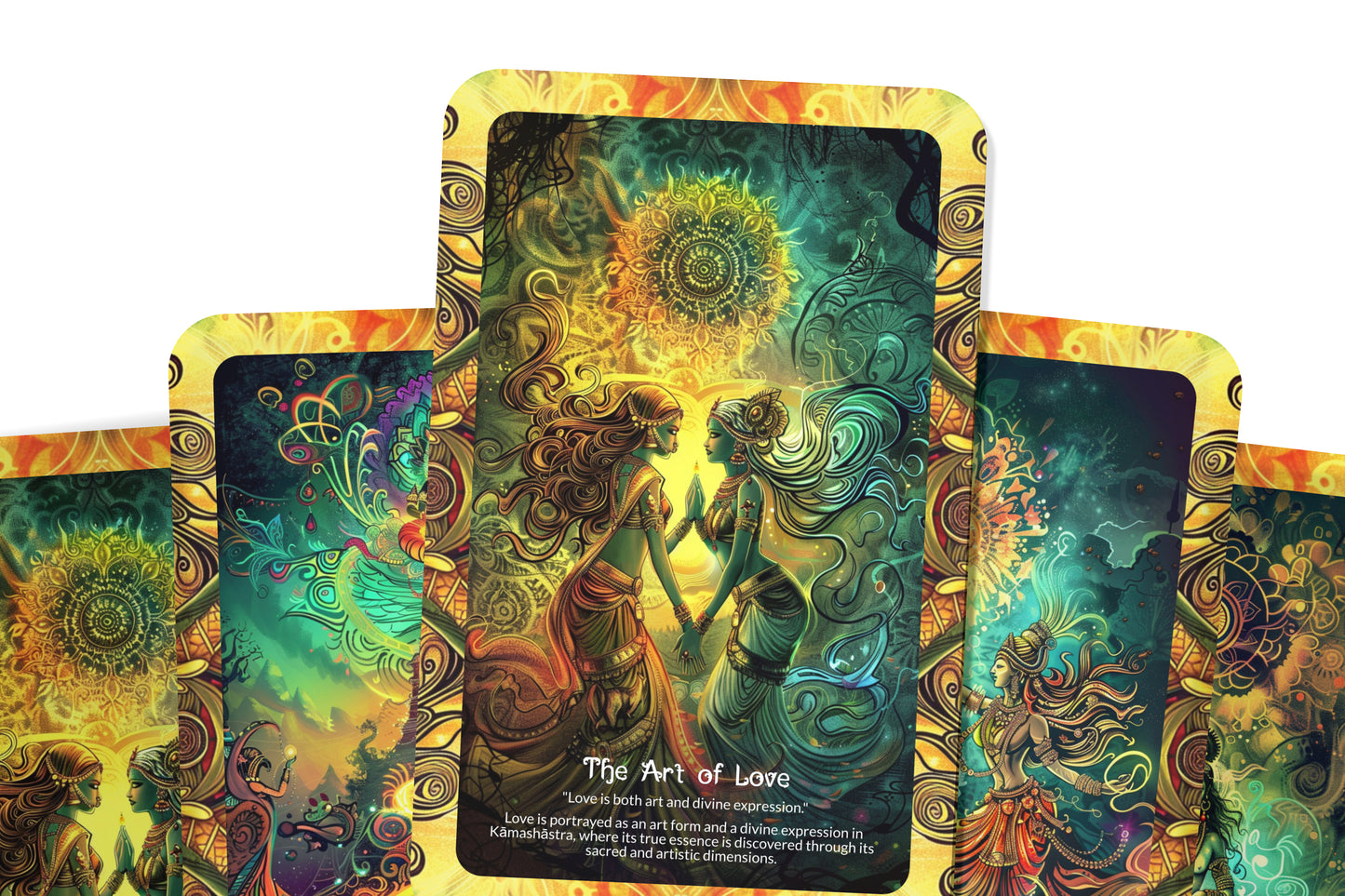 Kāmashāstra (Sacred Passion) Oracle Cards - 22 Oracle Cards - Awakening sacred passion and divine love through the K?mash?stra teachings.