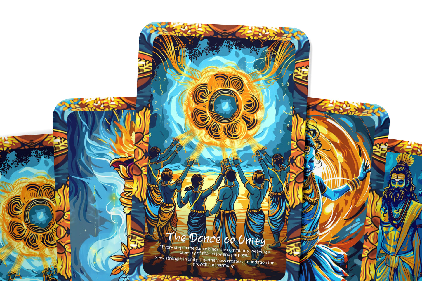 Dance of the Garia Festival Oracle Cards – 22 Cards Ritual & Celebration Deck for Joy & Sacred Traditions