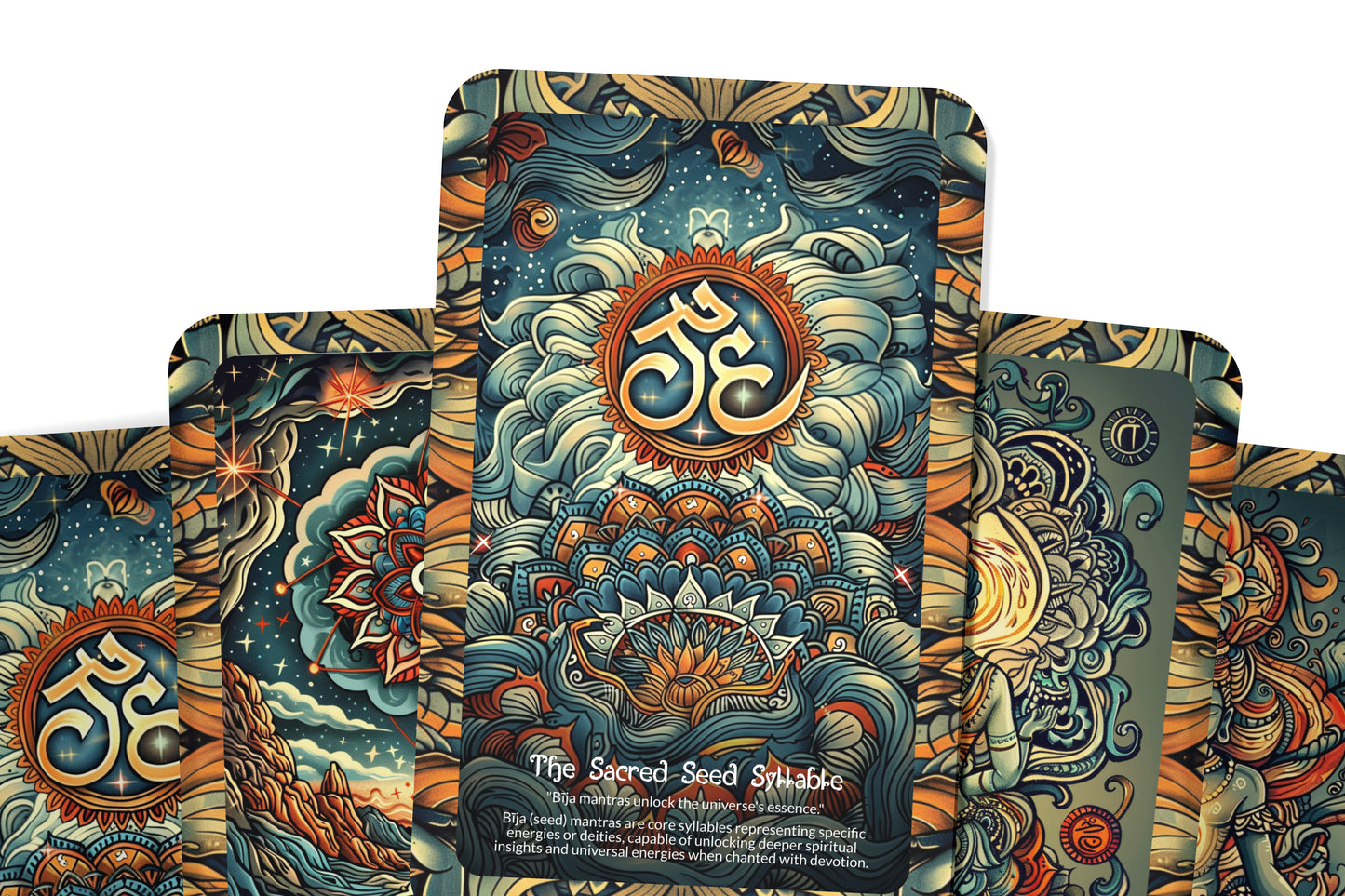 Mantrayāna in Hinduism Oracle Cards - 22 Oracle Cards - Discovering the path of mantras in Hinduism for spiritual elevation.