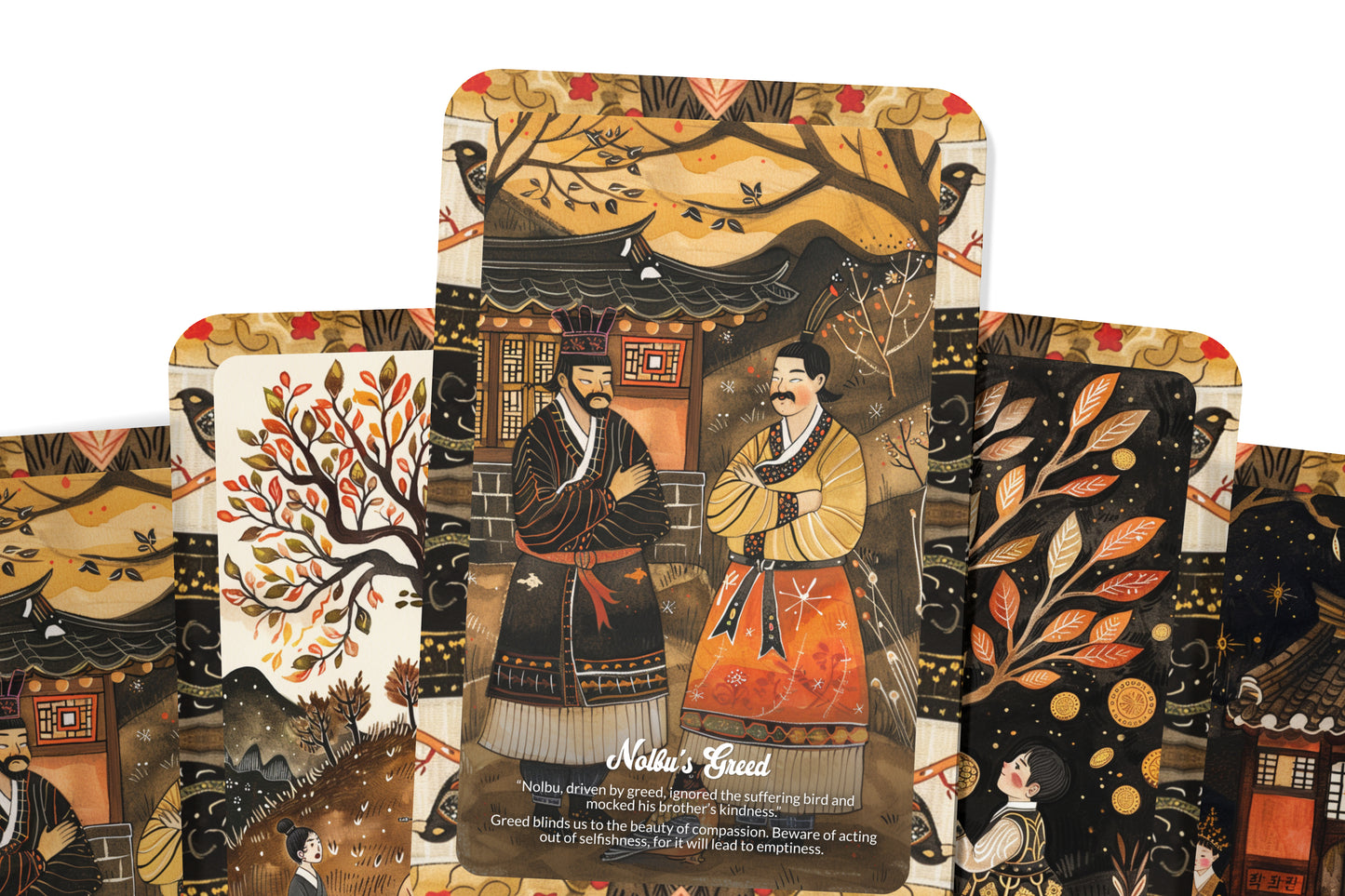 Heungbu and Nolbu - 22 Oracle Cards - Invite Fortune Through Kindness and Generosity