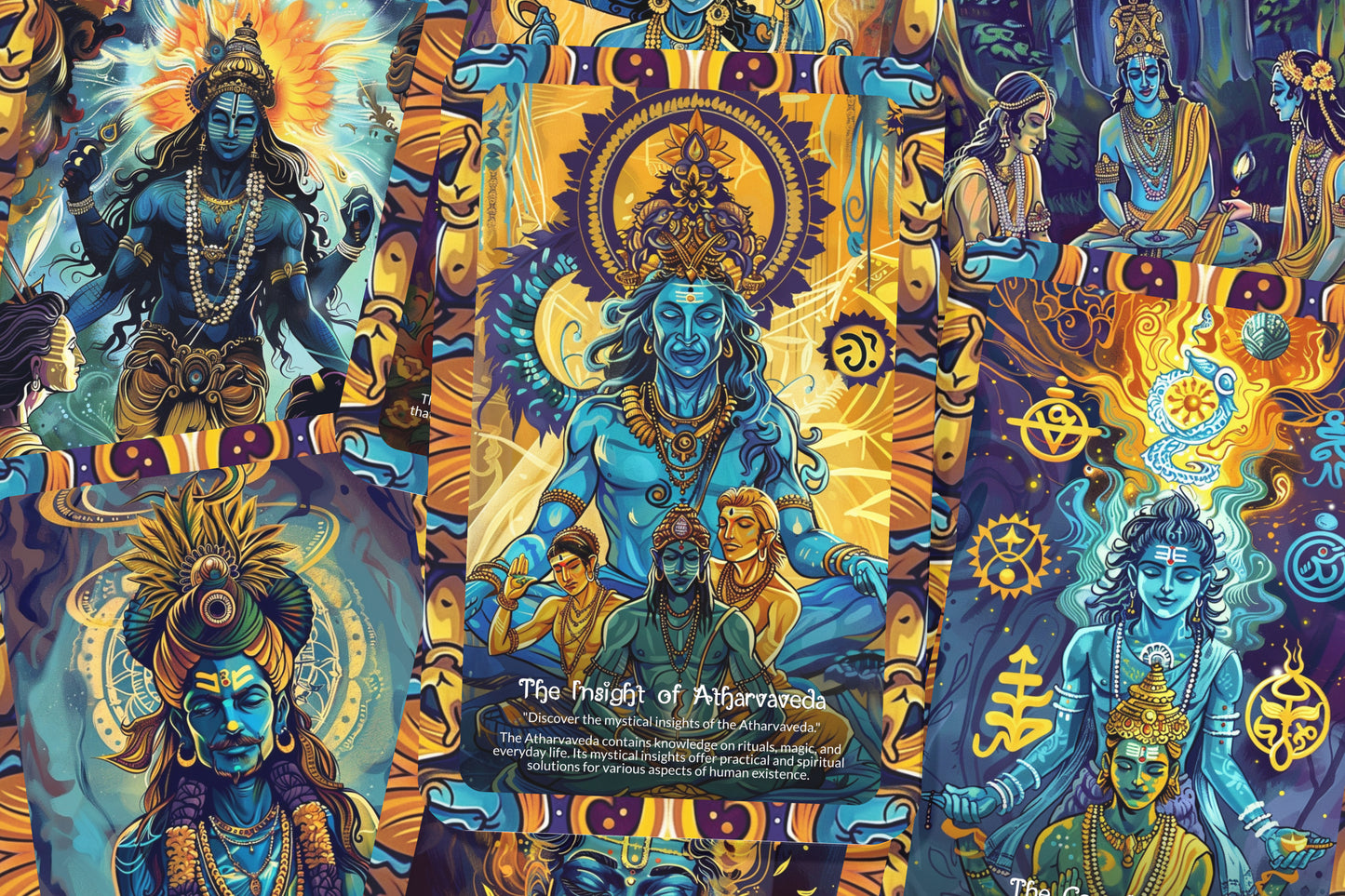 The Sacred Knowledge of the Vedas Oracle Cards - 22 Oracle Cards - Revealing the ancient wisdom and sacred knowledge contained within the Vedas.