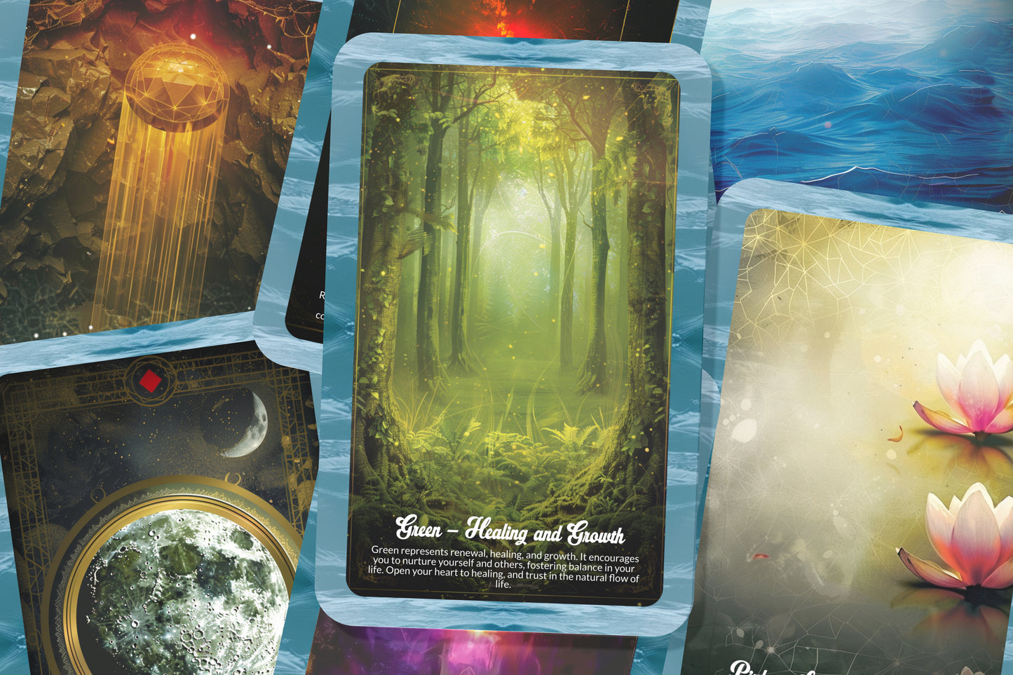 The Language of Colour Oracle - 22 Oracle Cards - Align With Vibrational Healing and Energy