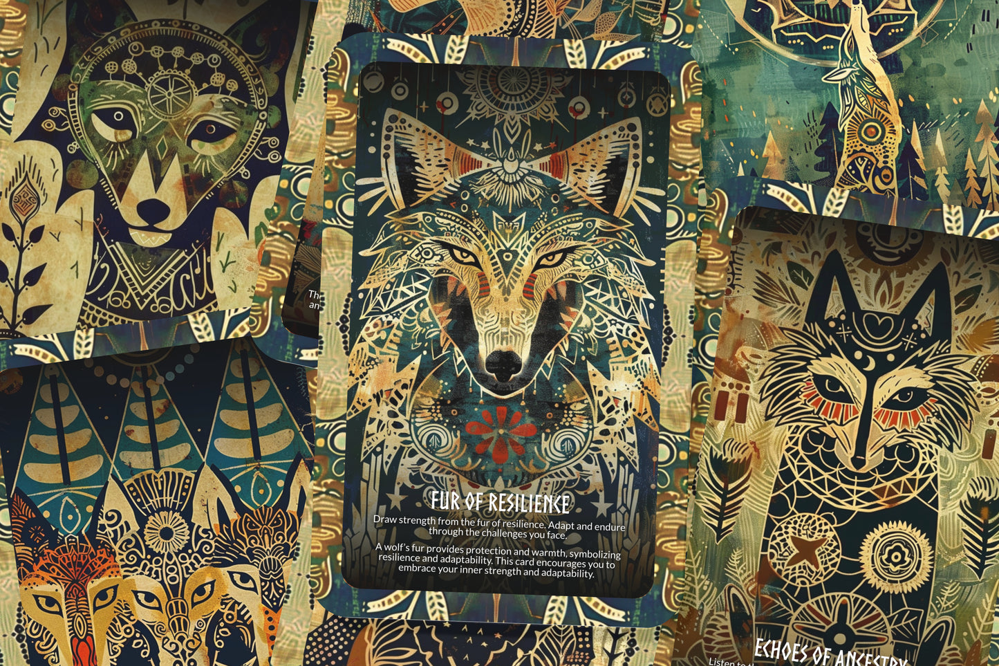 Wolf - Spirit of Loyalty Oracle Deck Cards - Embracing loyalty and the strength of the pack