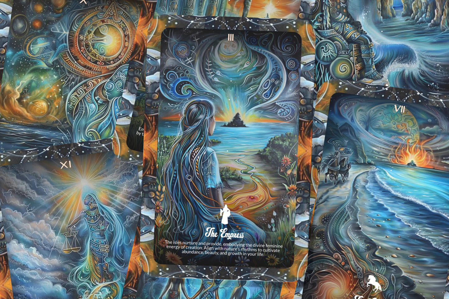 The Ancient Isles Tarot - Major Arcana - Navigate the Waters of Time - Discovery and Reflection