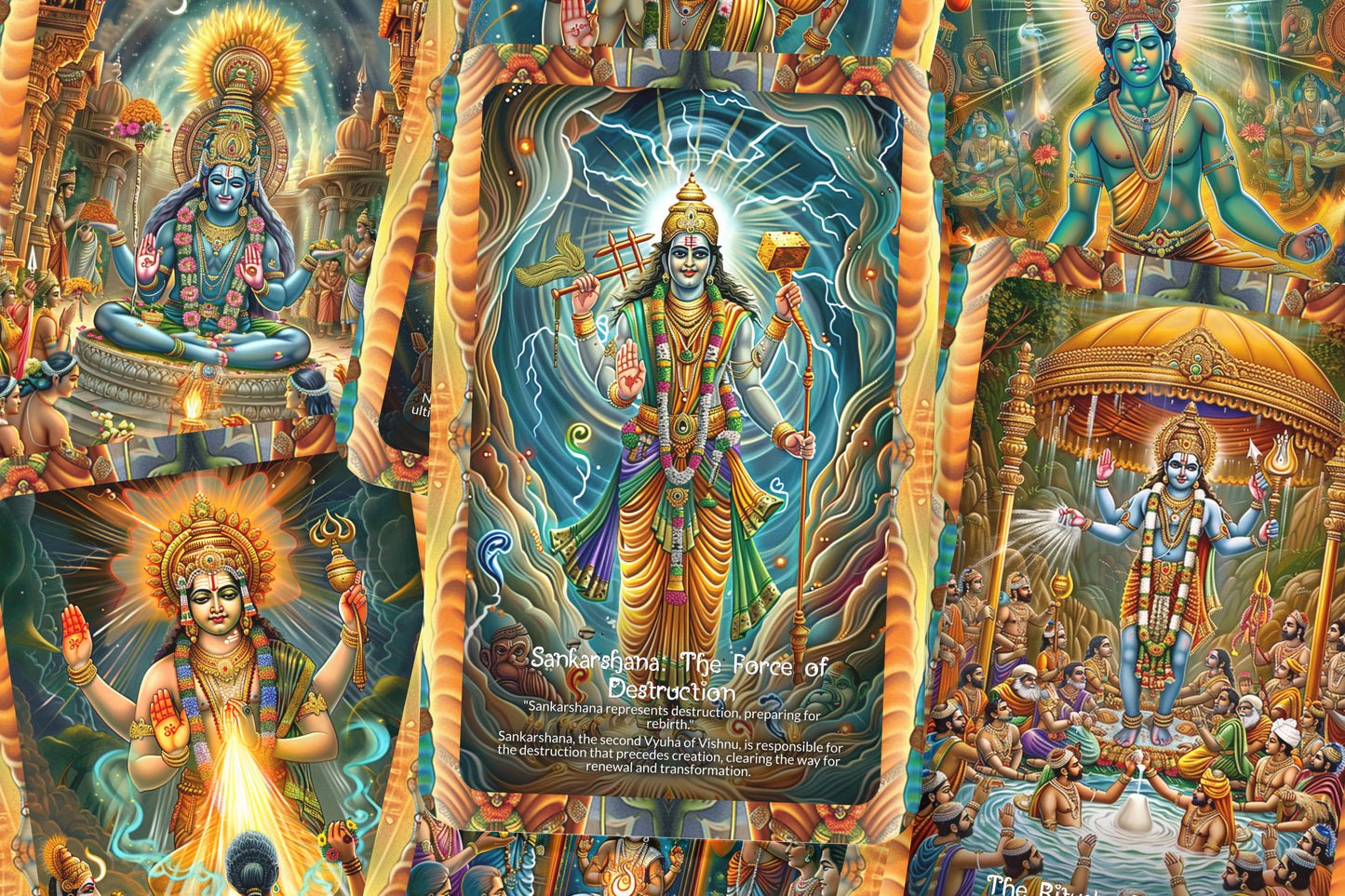 Pancharatra in Vaisnava Oracle Cards - 22 Oracle Cards - Embodying the wisdom of the Pancharatra texts in Vaisnava tradition.