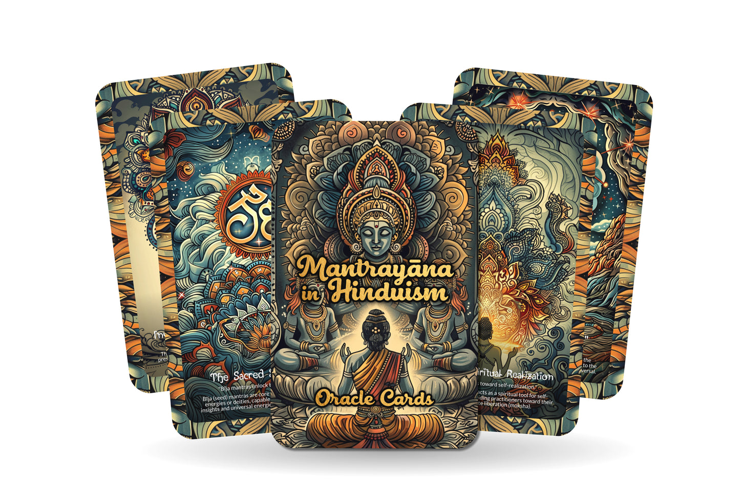 Mantrayāna in Hinduism Oracle Cards - 22 Oracle Cards - Discovering the path of mantras in Hinduism for spiritual elevation.