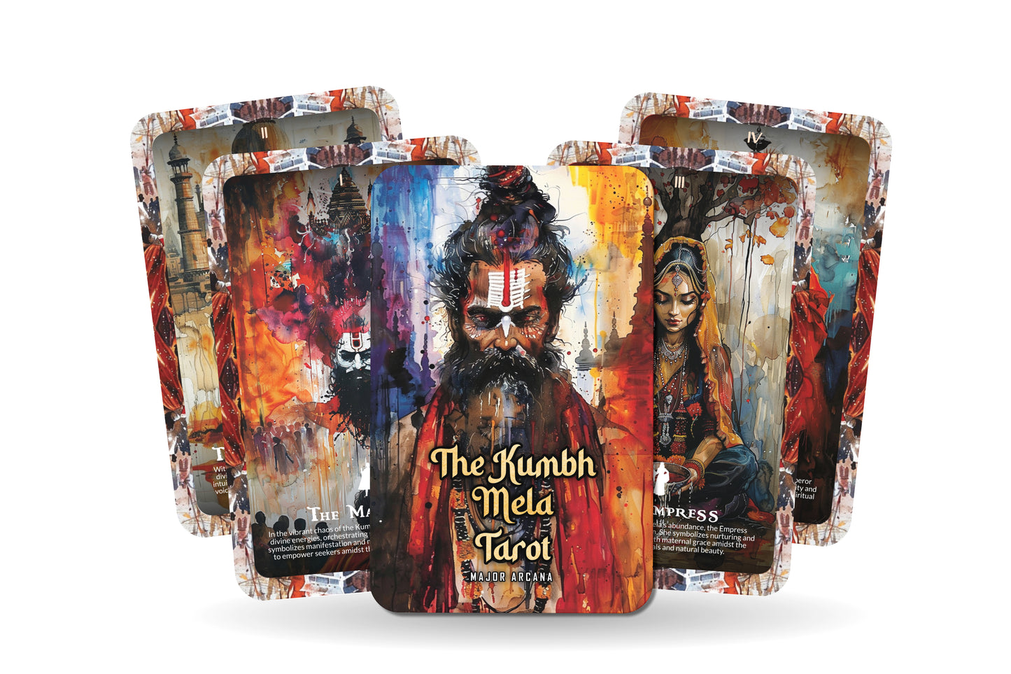 The Kumbh Mela Tarot - 22 Major Arcana - A unique spiritual journey - Celebrating the world's largest spiritual gathering for divine blessings.