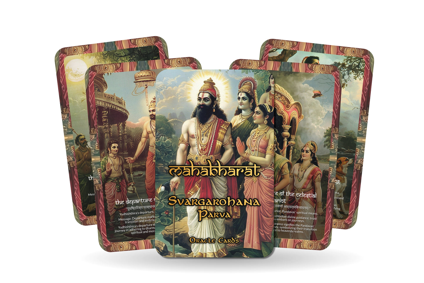 Svargarohana Parva Oracle Cards - 22 Cards - Ascending to the heavens and the final attainment of spiritual liberation.