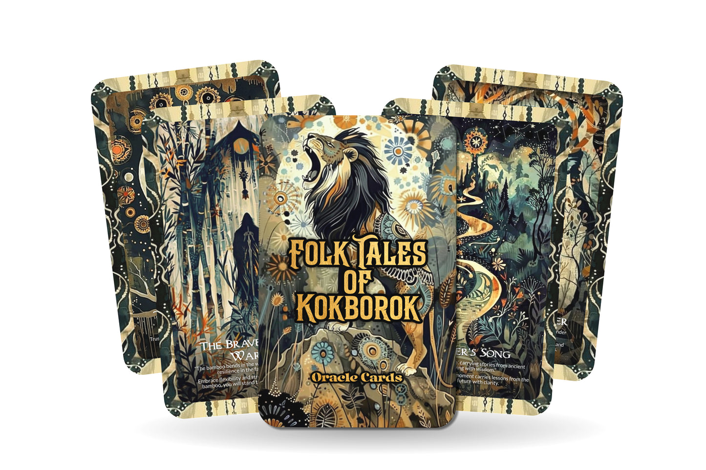 Folk Tales of Kokborok Oracle Cards – 22 Cards Tribal Wisdom Deck for Storytelling & Cultural Heritage