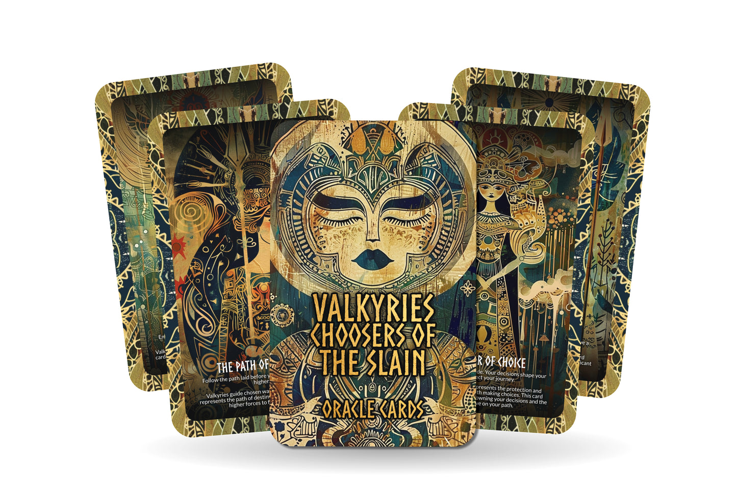 Valkyries - Choosers of the Slain Oracle Deck Cards - Guiding the souls to their rightful place in the cosmic order