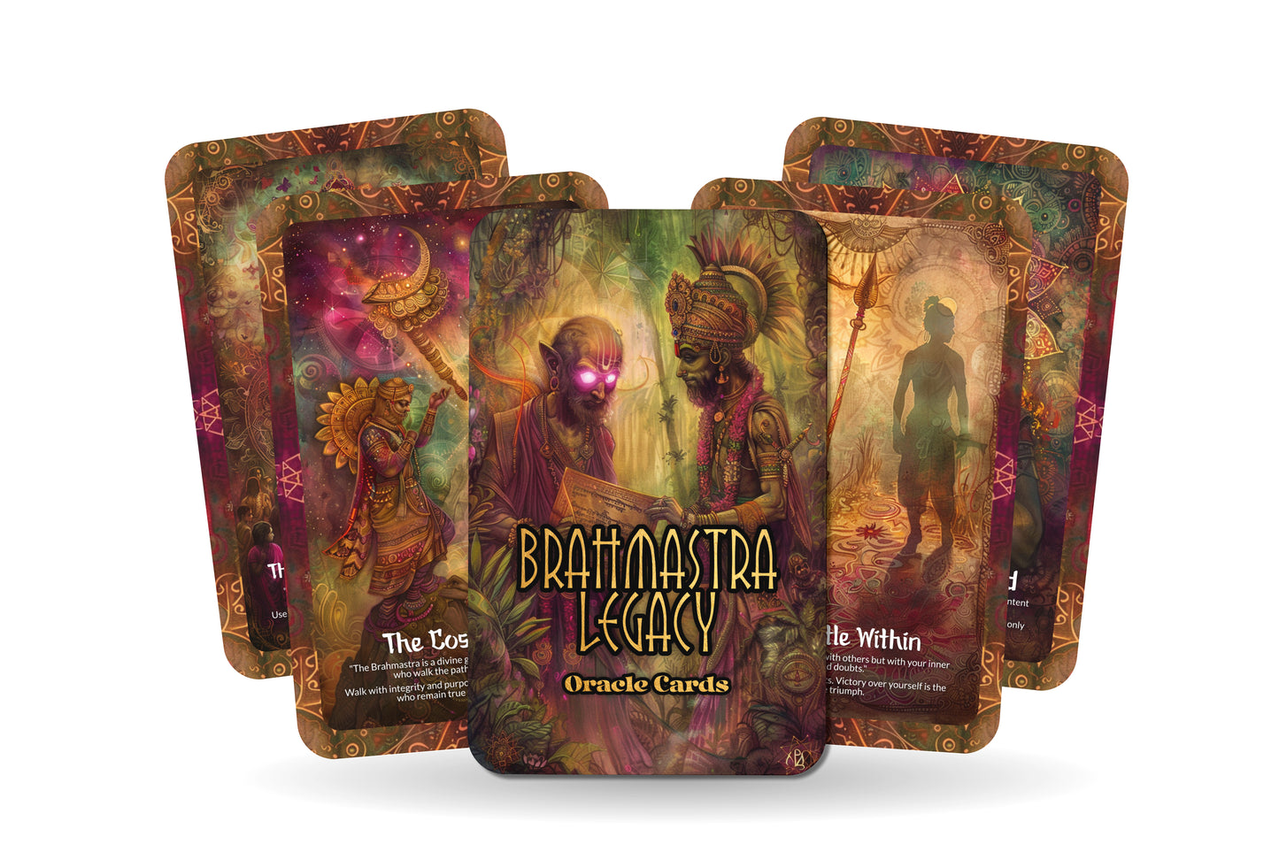 Brahmastra Legacy Oracle Cards – 22 Cards Ancient Wisdom Deck for Power, Strength & Divine Protection