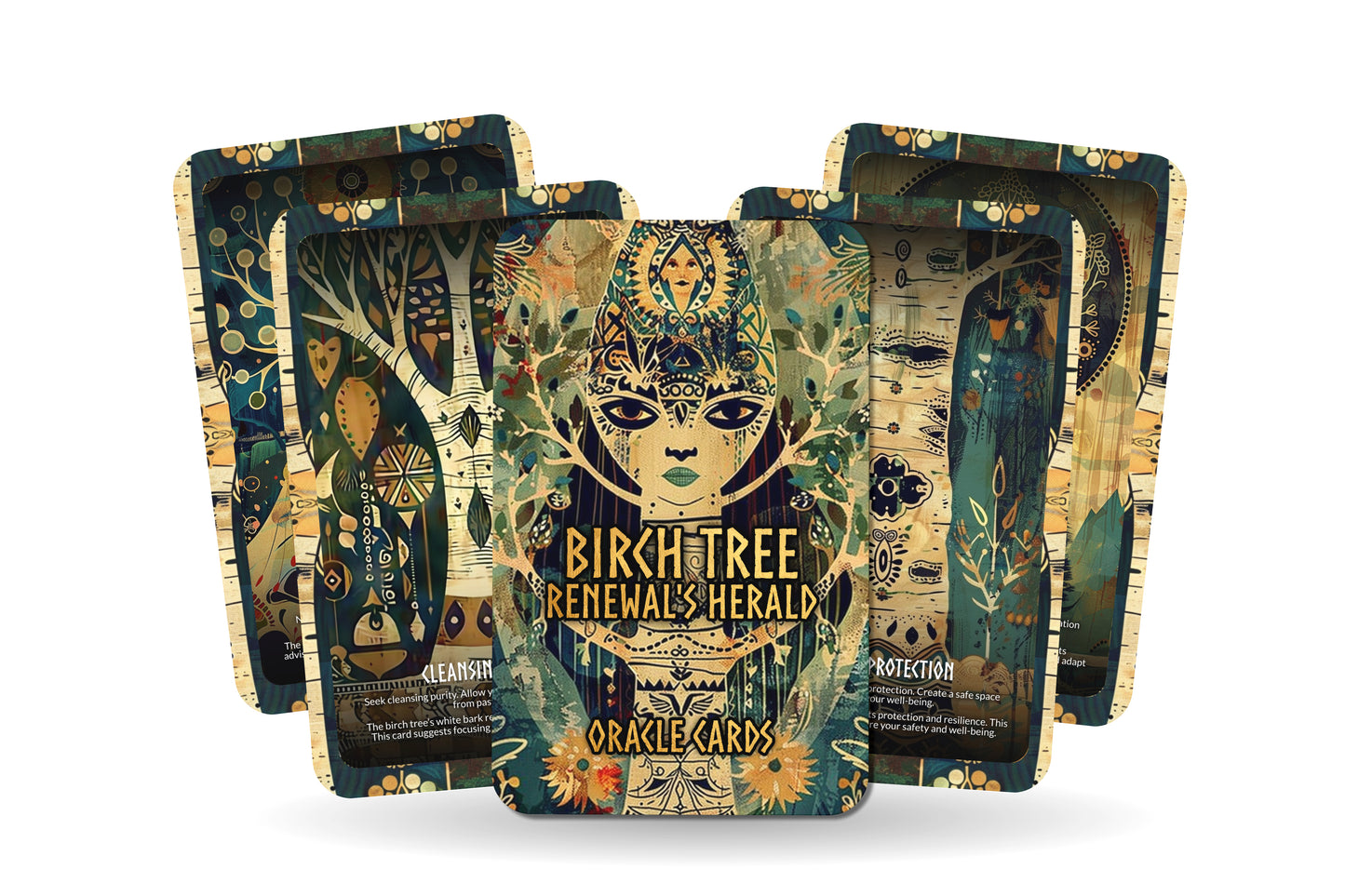 Birch Tree - Renewal's Herald Oracle Deck Cards - Celebrating the cycles of renewal and growth