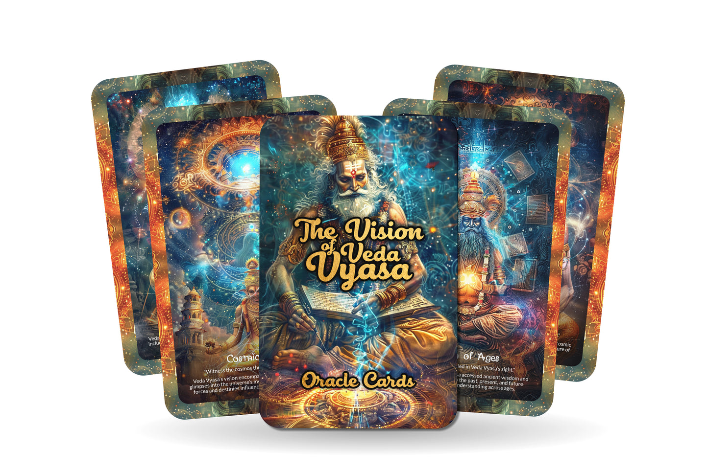 The Vision of Veda Vyasa Oracle Cards - 22 Oracle Cards - Guiding seekers through the divine visions of the great sage Veda Vyasa.