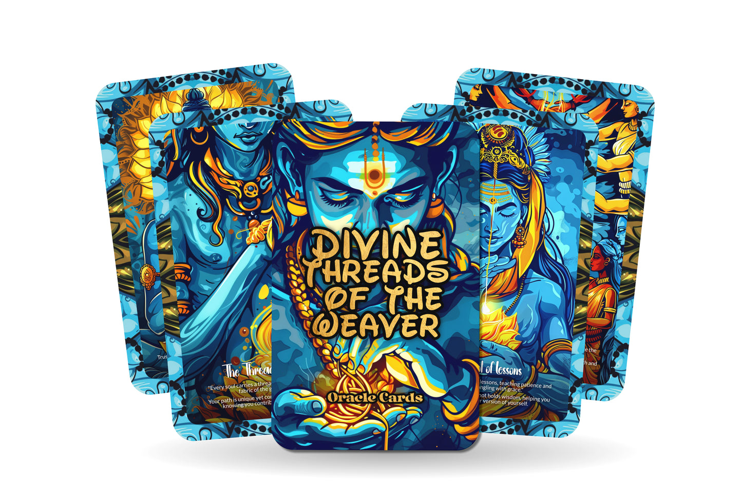 Divine Threads of the Weaver Oracle Cards – 22 Cards Destiny & Fate Deck for Life’s Interwoven Mysteries