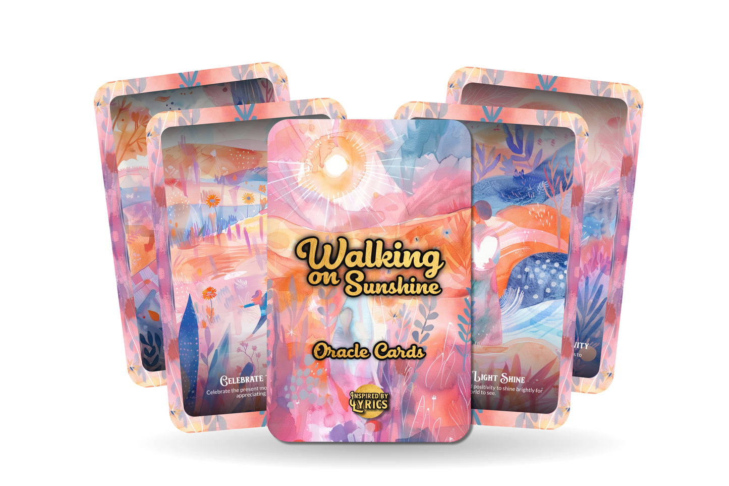 Walking on Sunshine Oracle Cards - A unique spiritual journey - Inspired by Lyrics - Mindfulness cards