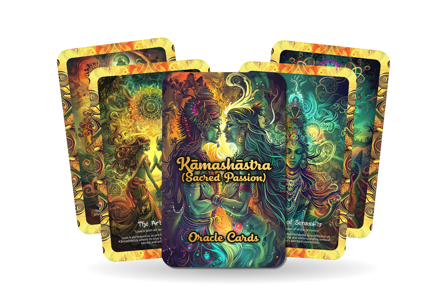 Kāmashāstra (Sacred Passion) Oracle Cards - 22 Oracle Cards - Awakening sacred passion and divine love through the K?mash?stra teachings.