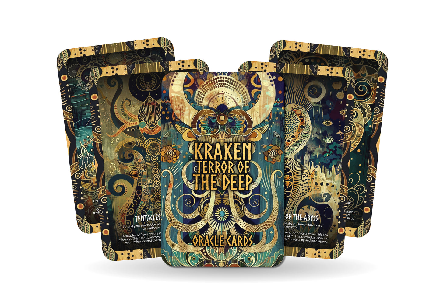 Kraken - Terror of the Deep Oracle Cards - Confronting the fears and depths of the unknown