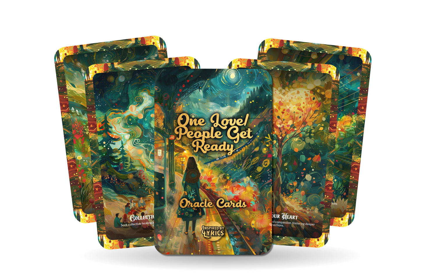 One Love - People Get Ready Oracle Cards - A unique spiritual journey - Inspired by Lyrics - Mindfulness cards