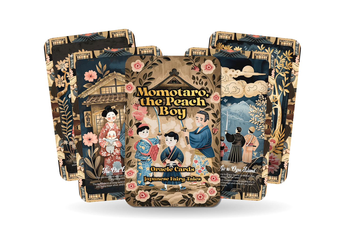 Momotaro, the Peach Boy - 22 Oracle Cards - Channel Courage to Overcome Adversity