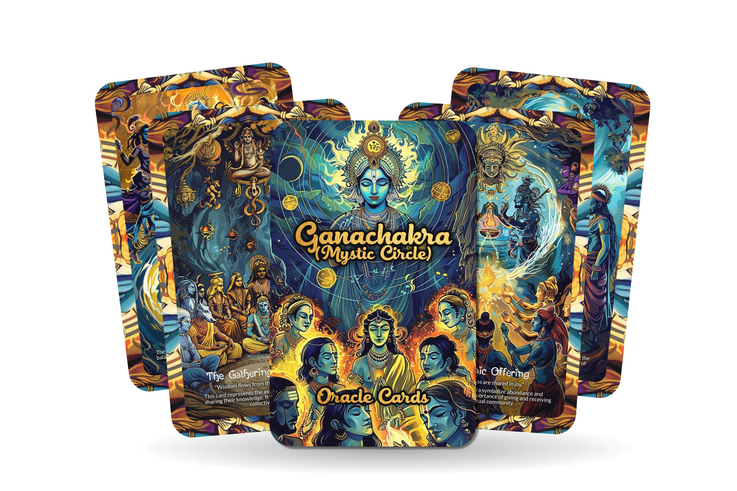 Ganachakra (Mystic Circle) Oracle Cards - 22 Oracle Cards - Unlocking the mystical and spiritual energies of the sacred circle.