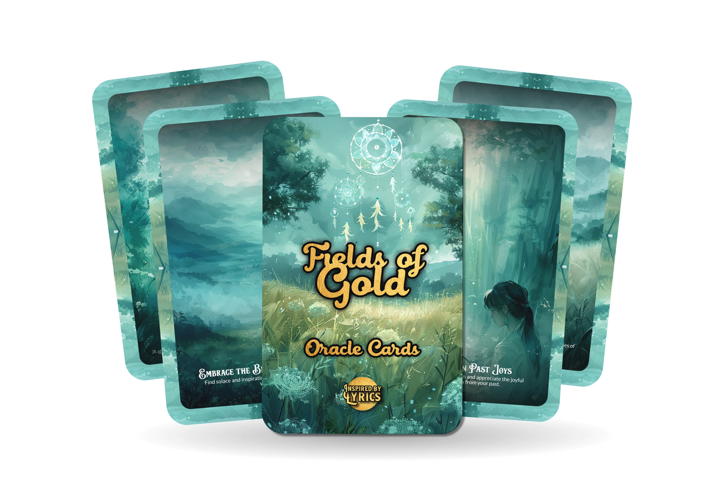 Fields of Gold Oracle Cards - A unique spiritual journey - Inspired by Lyrics - Mindfulness cards